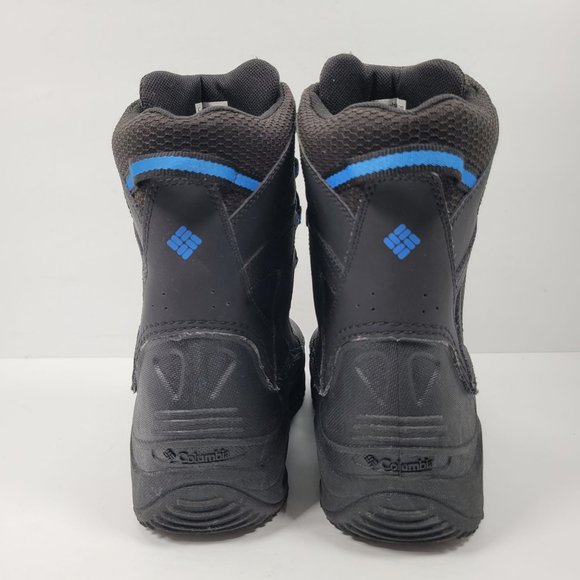 Columbia Bugaboot Women's Black Blue Waterproof Snow Boots BY1332-010 US Size 7 - Picture 4 of 10